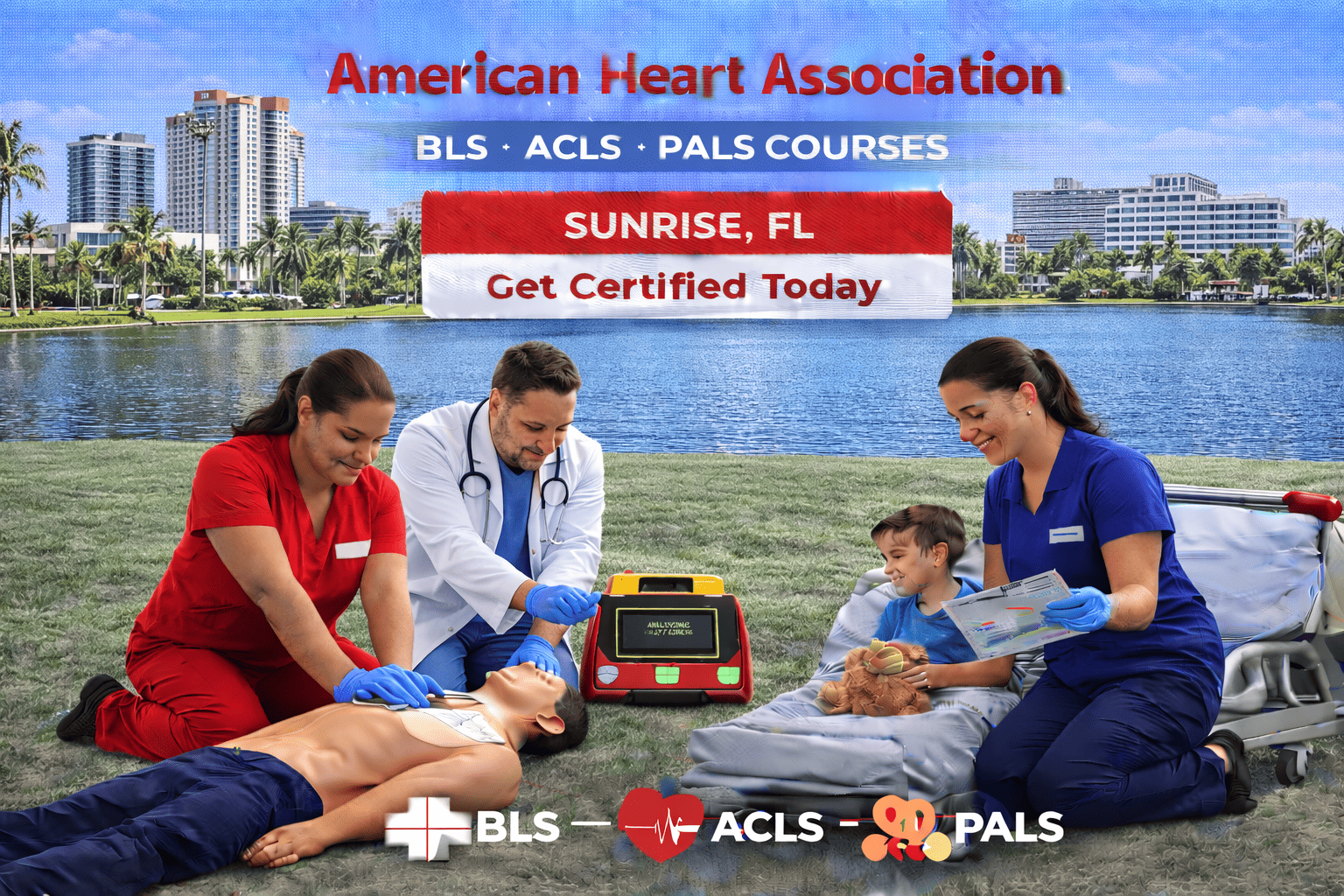 BLS, ACLS, PALS & CPR-First Aid Course in Sunrise, FL