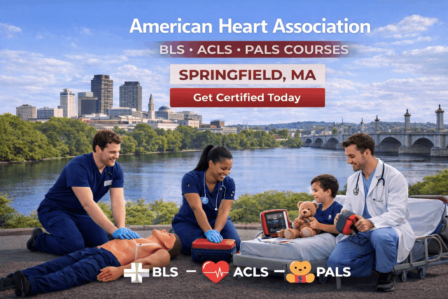 BLS CPR, ACLS, PALS Course in Springfield, MA