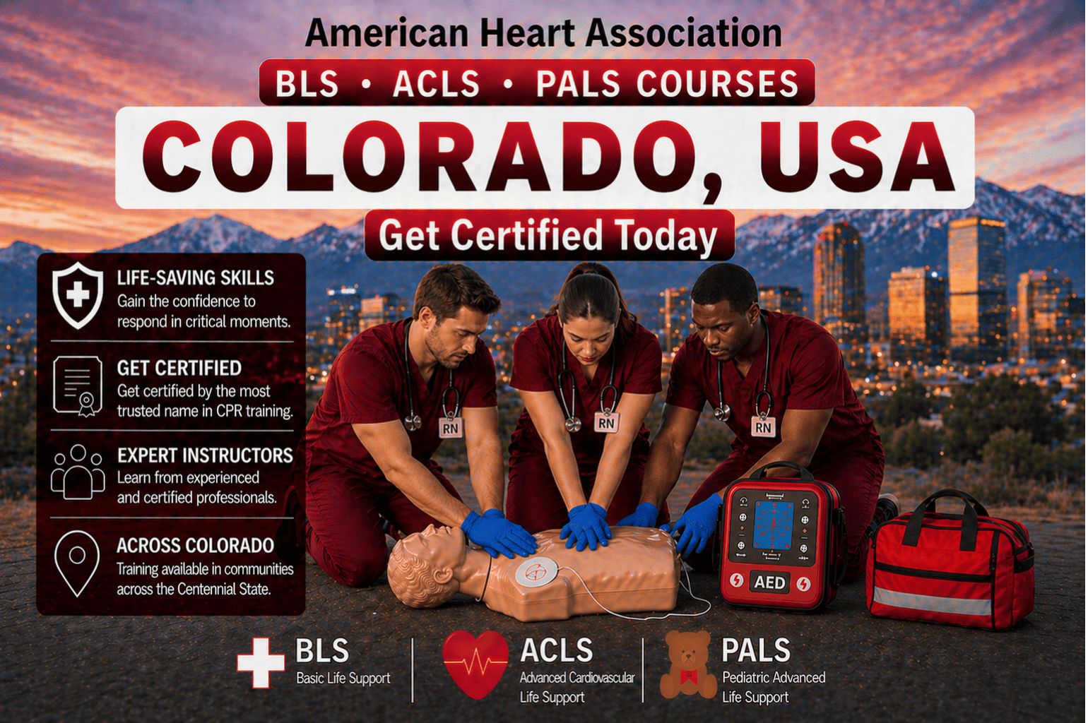 CPR BLS, ACLS & PALS Course in Colorado