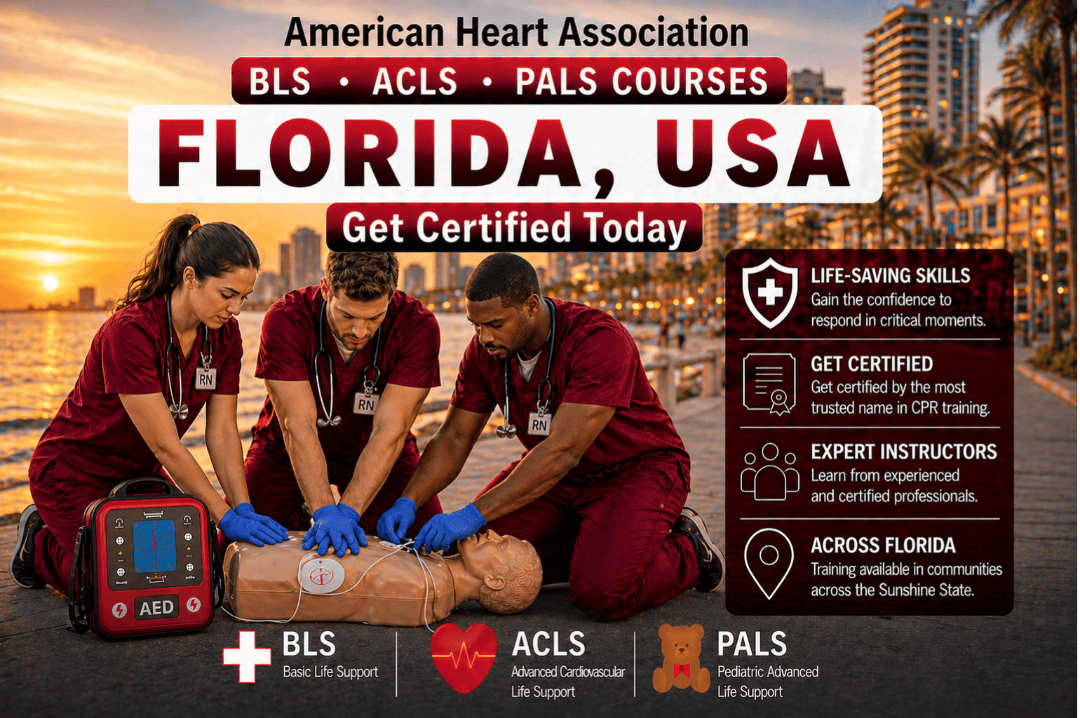 CPR BLS, ACLS & PALS Courses in Florida