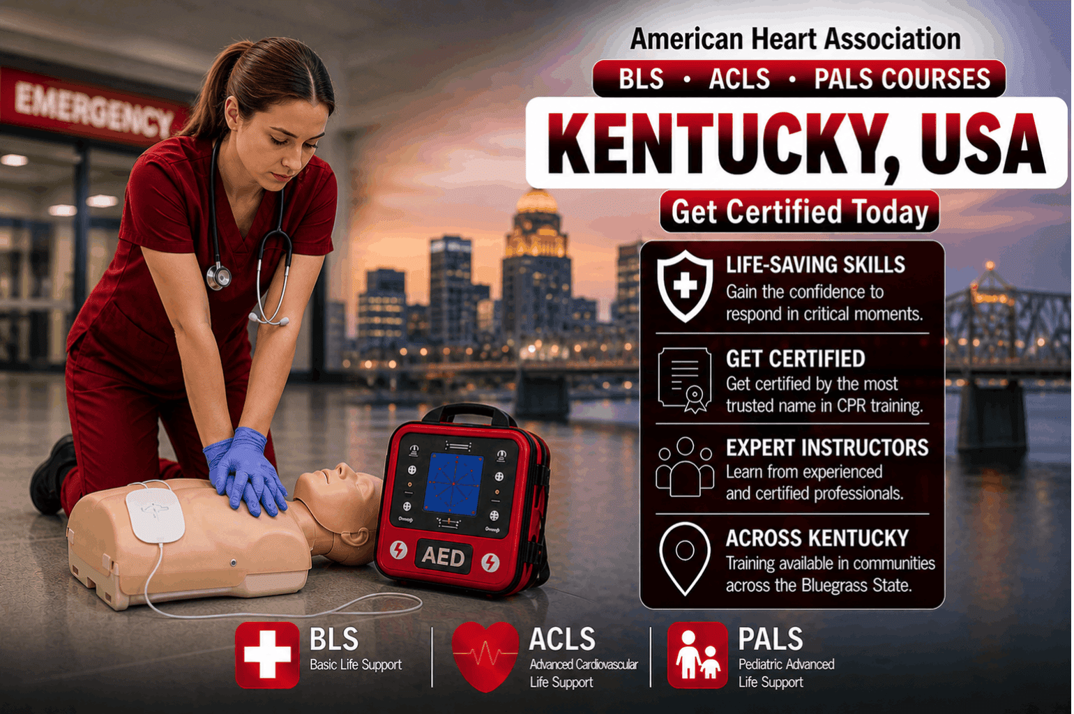 CPR BLS, ACLS & PALS Course in Kentucky