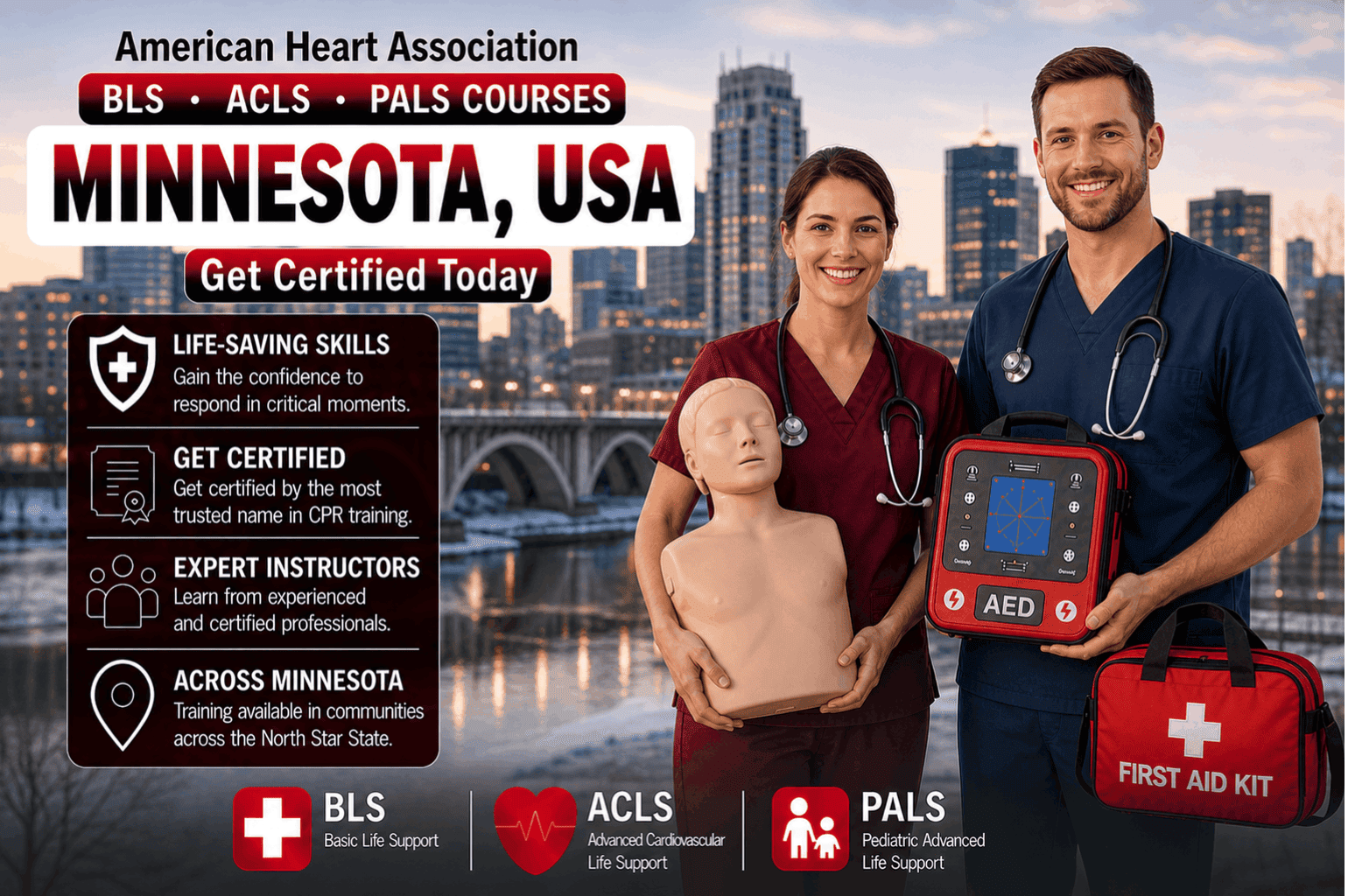 CPR BLS, ACLS & PALS Course in Minnesota