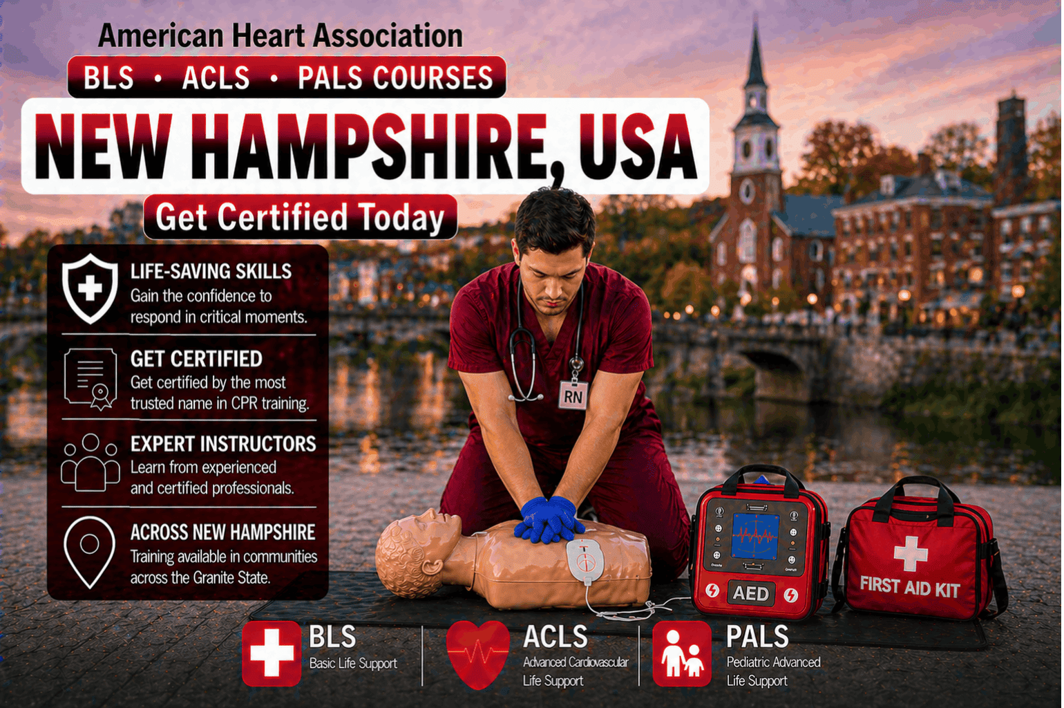 CPR BLS, ACLS & PALS Courses in New Hampshire