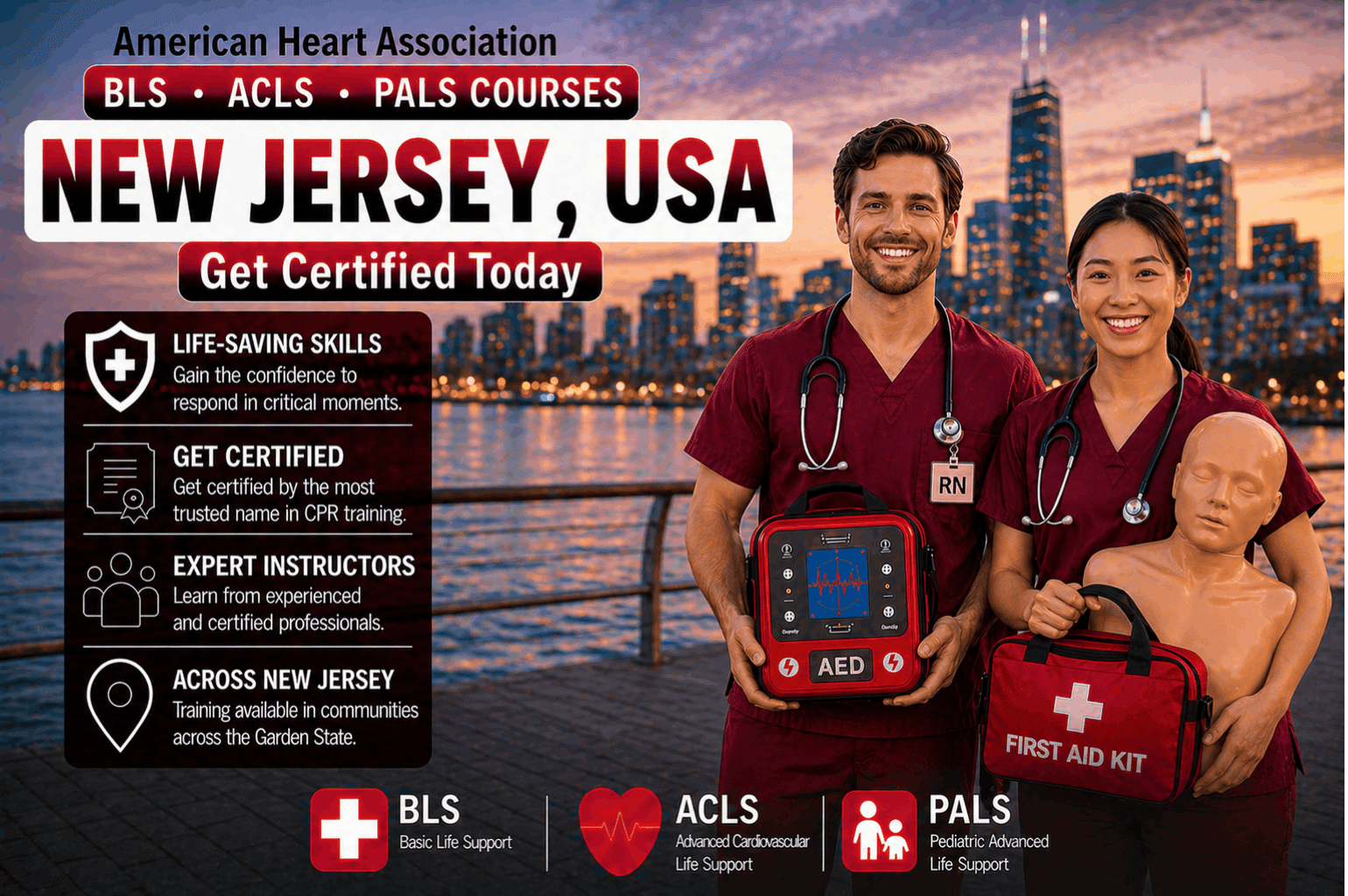 CPR BLS, ACLS & PALS Courses in New Jersey