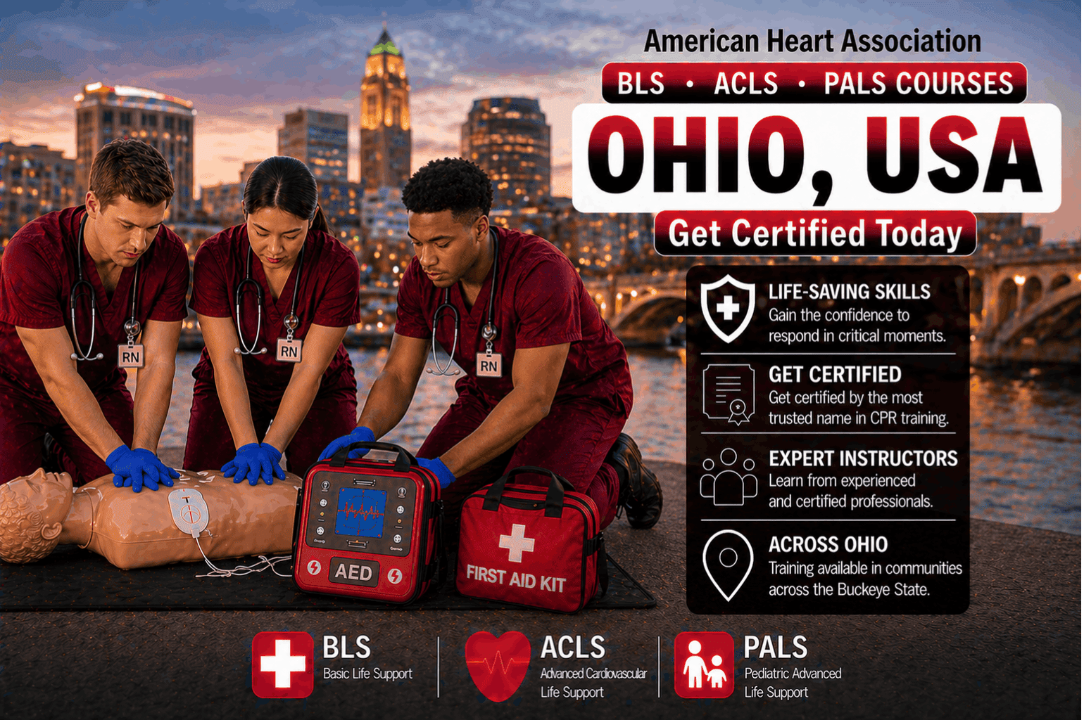 BLS CPR, ACLS & PALS Classes in Ohio