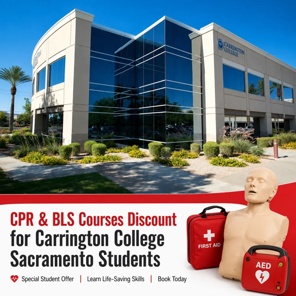 Carrington College Sacramento — Save $25 on CPR, BLS & Life Support Courses