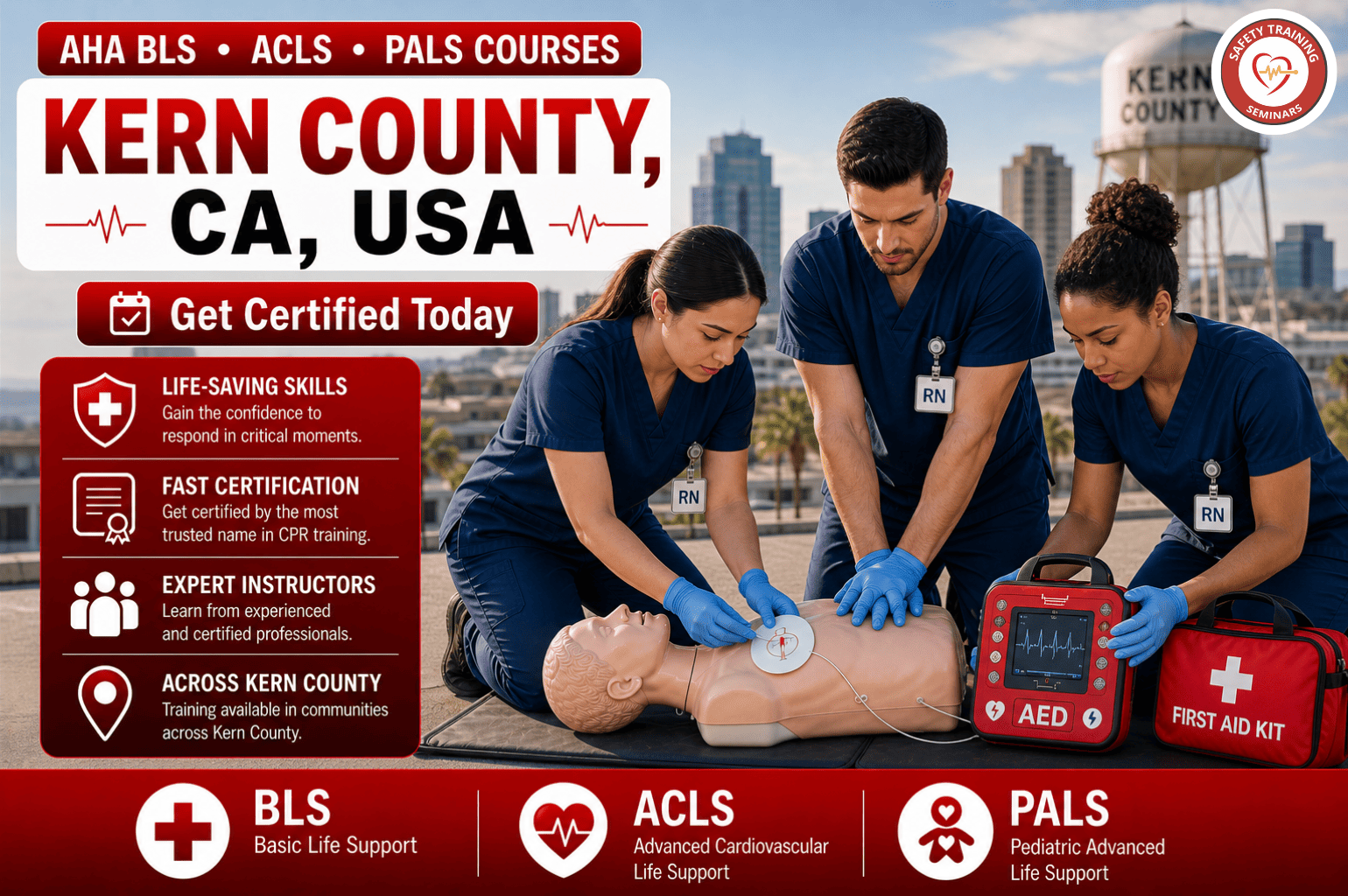 CPR BLS, ACLS & PALS Certification Courses in Kern County