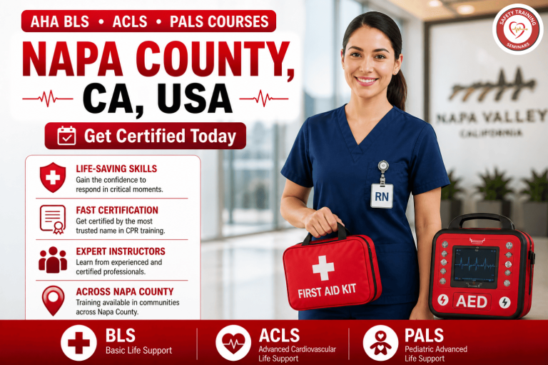 Napa County CPR BLS ACLS PALS Certification | AHA Courses - Safety ...