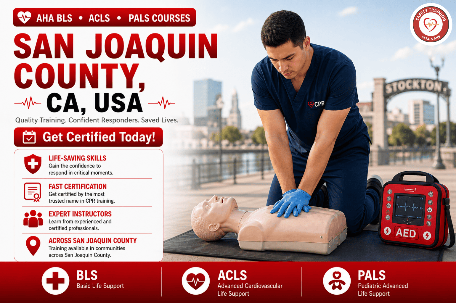 San Joaquin County CPR & BLS Classes _ ACLS PALS Courses