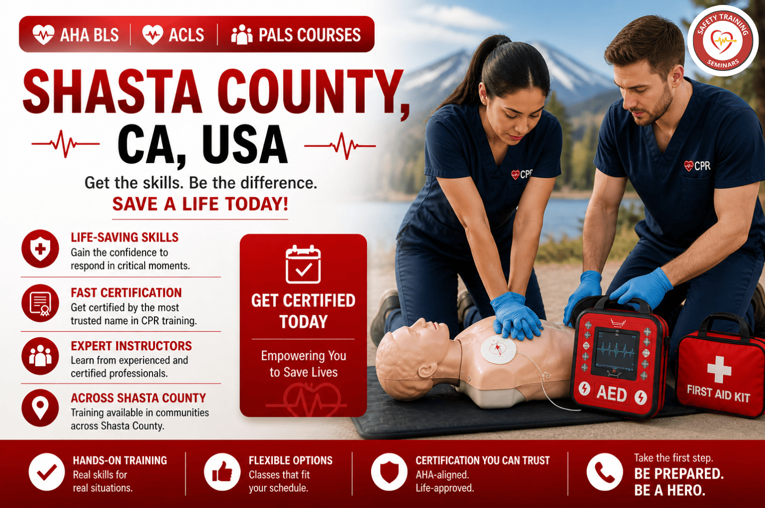 Shasta County CPR & BLS Certification _ ACLS PALS Training