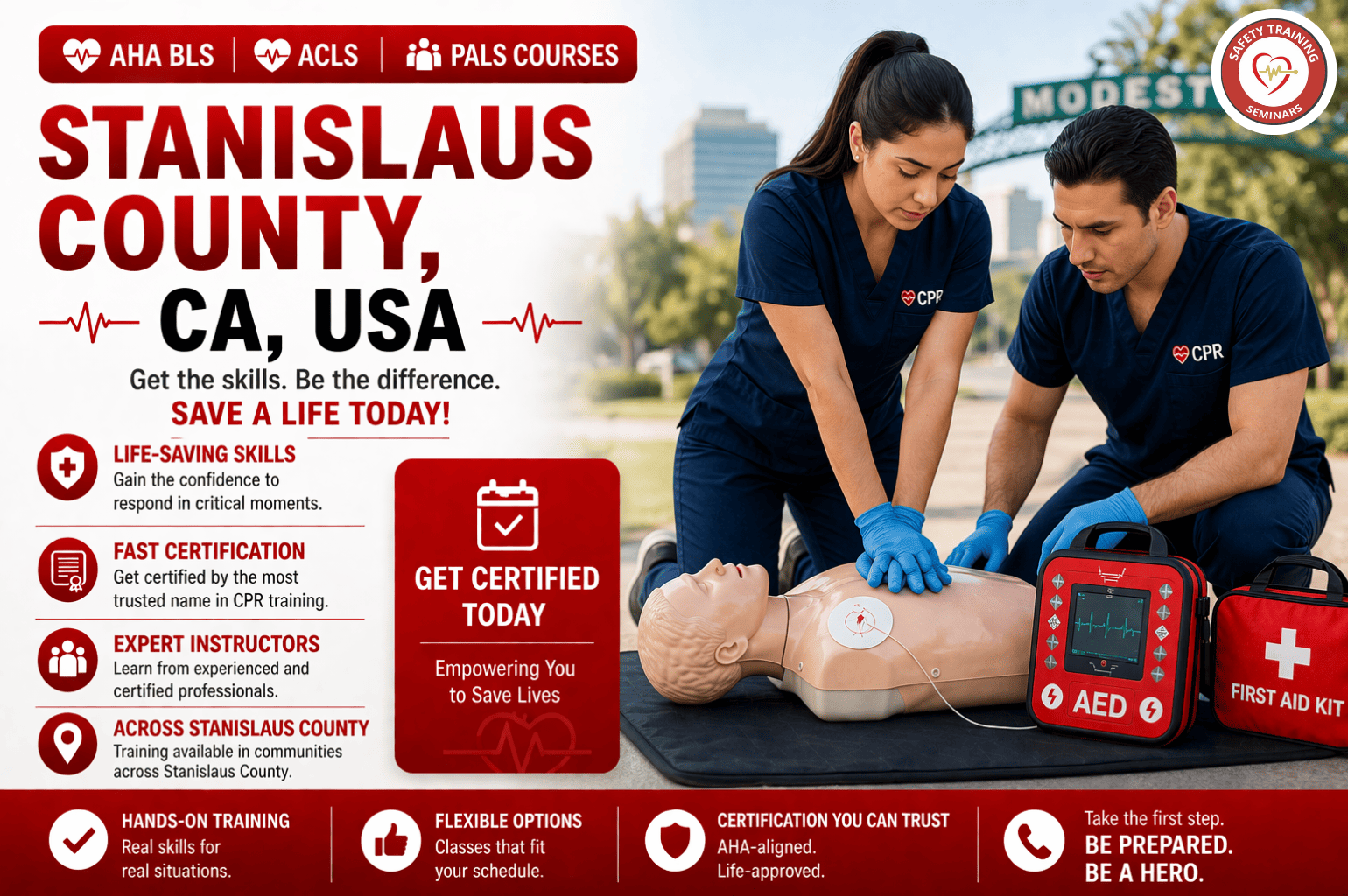 Stanislaus County CPR BLS Certification _ ACLS PALS Classes
