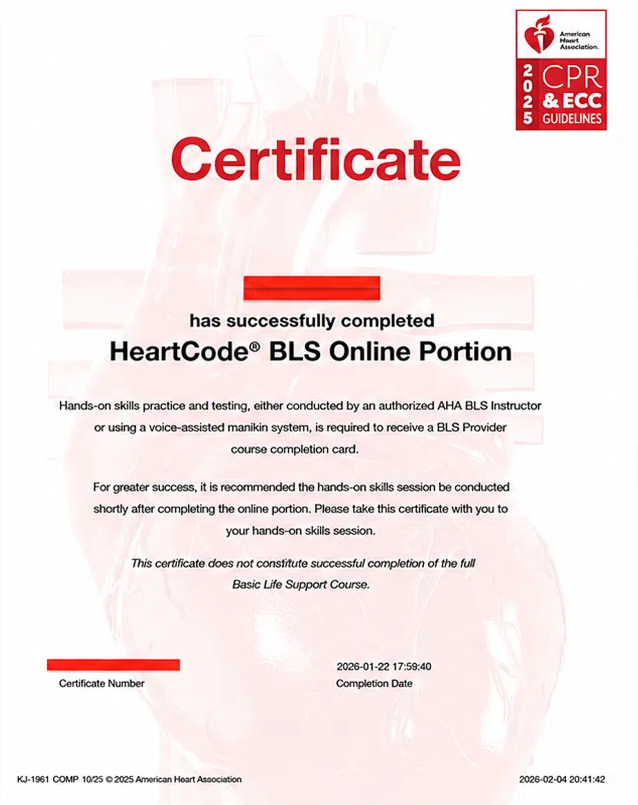 AHA skills only courses