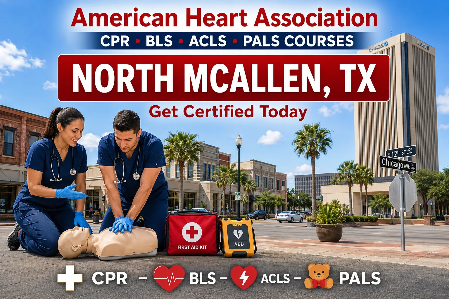 CPR, BLS, ACLS & PALS Classes in North McAllen, TX