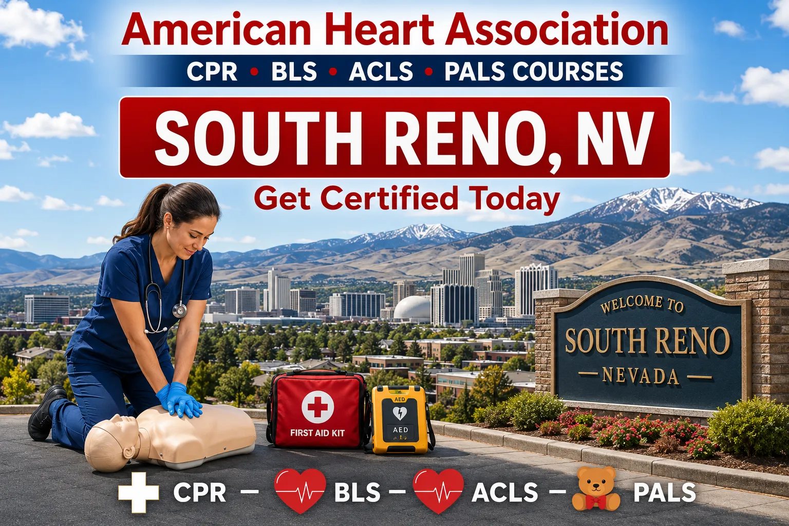 CPR, BLS, ACLS & PALS Training in South Reno, NV