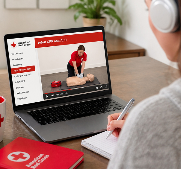 Red Cross first aid and CPR training online